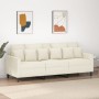 Sofá de 3 plazas terciopelo color crema 180 cm von , Sofas - Ref: Foro24-359321, Preis: 317,30 €, Rabatt: -5%%
