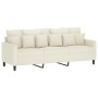Sofá de 3 plazas terciopelo color crema 180 cm von , Sofas - Ref: Foro24-359321, Preis: 317,30 €, Rabatt: -5%%