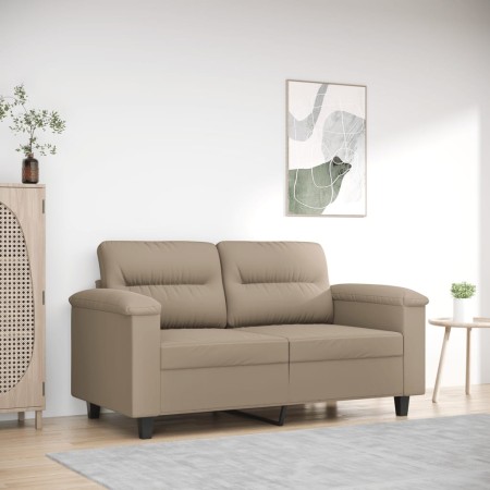 Sofá de 2 plazas de tela microfibra gris taupe 120 cm by , Sofas - Ref: Foro24-359555, Price: 245,25 €, Discount: %