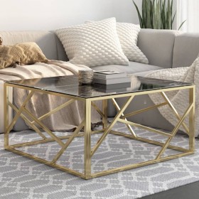 Mesa de centro dorada acero inoxidable y vidrio templado von , Couchtisch - Ref: Foro24-349948, Preis: 182,38 €, Rabatt: -5%%