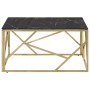 Mesa de centro dorada acero inoxidable y vidrio templado de , Mesas de centro - Ref: Foro24-349948, Precio: 177,45 €, Descuen...