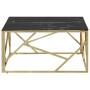 Mesa de centro dorada acero inoxidable y vidrio templado de , Mesas de centro - Ref: Foro24-349948, Precio: 177,45 €, Descuen...