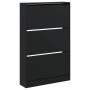 Zapatero de madera de ingeniería negro 80x21x125,5 cm by , Shoe racks and shoe organizers - Ref: Foro24-839925, Price: 131,25...