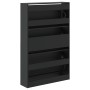 Zapatero de madera de ingeniería negro 80x21x125,5 cm by , Shoe racks and shoe organizers - Ref: Foro24-839925, Price: 131,25...