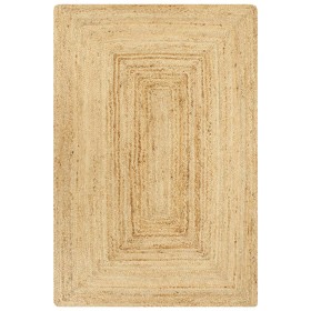 Alfombra de yute tejida a mano natural 160x230 cm de , Alfombras - Ref: Foro24-133730, Precio: 122,22 €, Descuento: %