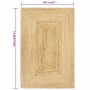 Alfombra de yute tejida a mano natural 160x230 cm by , Rugs - Ref: Foro24-133730, Price: 122,22 €, Discount: %