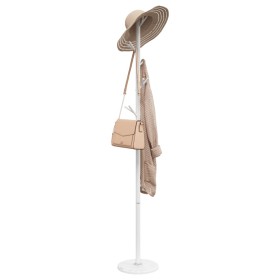 Perchero de hierro con recubrimiento en polvo blanco 175 cm von , Hut- und Garderobenständer - Ref: Foro24-377104, Preis: 46,...