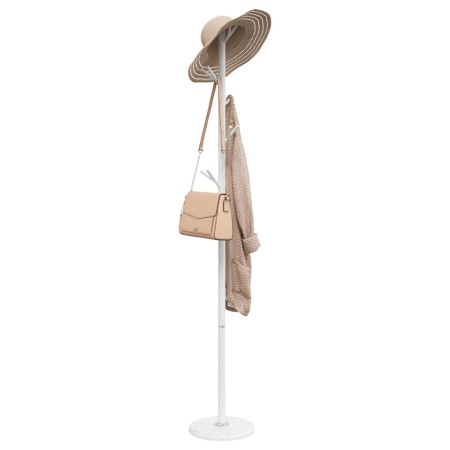 Perchero de hierro con recubrimiento en polvo blanco 175 cm von , Hut- und Garderobenständer - Ref: Foro24-377104, Preis: 46,...