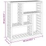 Estante de pared madera maciza nogal 49x15x49 cm | Foro24.es | Tu tienda online para hogar, jardín y más Foro24.es