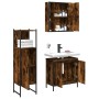 Set de muebles baño 3 pzas madera contrachapada roble ahumado von , Badezimmermöbel - Ref: Foro24-3214762, Preis: 186,17 €, R...