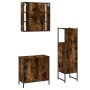 Set de muebles baño 3 pzas madera contrachapada roble ahumado von , Badezimmermöbel - Ref: Foro24-3214762, Preis: 186,17 €, R...