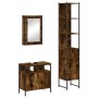 Set de muebles baño 3 pzas madera contrachapada roble ahumado von , Badezimmermöbel - Ref: Foro24-3214797, Preis: 162,83 €, R...