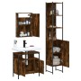 Set de muebles baño 3 pzas madera contrachapada roble ahumado von , Badezimmermöbel - Ref: Foro24-3214797, Preis: 162,83 €, R...
