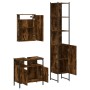 Set de muebles baño 3 pzas madera contrachapada roble ahumado von , Badezimmermöbel - Ref: Foro24-3214797, Preis: 162,83 €, R...