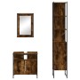 Set de muebles baño 3 pzas madera contrachapada roble ahumado von , Badezimmermöbel - Ref: Foro24-3214797, Preis: 162,83 €, R...