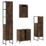 Set de muebles baño 4 pzas madera contrachapada roble ahumado von , Badezimmermöbel - Ref: Foro24-3214832, Preis: 234,10 €, R...