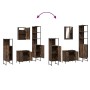 Set de muebles baño 4 pzas madera contrachapada roble ahumado von , Badezimmermöbel - Ref: Foro24-3214832, Preis: 234,10 €, R...