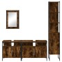 Set de muebles baño 4 pzas madera contrachapada roble ahumado von , Badezimmermöbel - Ref: Foro24-3214807, Preis: 212,08 €, R...