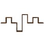 Estantería pared madera ingeniería roble ahumado 104,5x10x43 cm von , Regale und Regale - Ref: Foro24-840727, Preis: 25,54 €,...