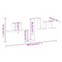 Estantería pared madera ingeniería roble ahumado 104,5x10x43 cm von , Regale und Regale - Ref: Foro24-840727, Preis: 25,54 €,...