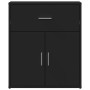 Aparador de madera de ingeniería 2 uds negro 60x31x70 cm by , Sideboards - Ref: Foro24-3276547, Price: 157,31 €, Discount: %