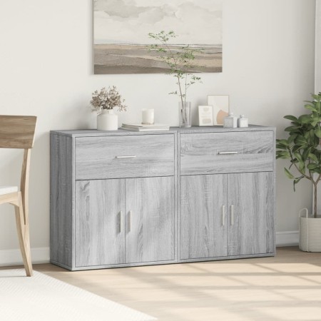 Aparador de madera de ingeniería 2 uds gris Sonoma 60x31x70 cm von , Sideboards - Ref: Foro24-3276551, Preis: 143,29 €, Rabat...