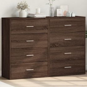 Aparadores 2 uds madera de ingeniería marrón roble 60x31x84 cm de , Aparadores - Ref: Foro24-3276587, Precio: 175,07 €, Descu...