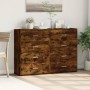 Aparadores 2 uds madera de ingeniería roble ahumado 60x31x84 cm von , Sideboards - Ref: Foro24-3276585, Preis: 173,97 €, Raba...