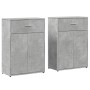 Aparadores 2 uds madera de ingeniería gris hormigón 60x30x84 cm von , Sideboards - Ref: Foro24-3276598, Preis: 140,84 €, Raba...