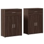 Aparadores 2 uds madera de ingeniería marrón roble 60x30x84 cm by , Sideboards - Ref: Foro24-3276601, Price: 147,75 €, Discou...