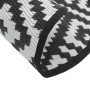 Alfombra de exterior ARAKIL blanco y negro Ø160 cm PP by , Outdoor protectors - Ref: Foro24-368579, Price: 30,53 €, Discount: %