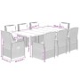 Set comedor para jardín 9 pzas y cojines ratán sintético marrón by , Garden sets - Ref: Foro24-3262853, Price: 1,00 €, Discou...