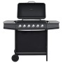 Barbacoa portátil de gas con 6 zonas de cocción negra de acero von , Grillen - Ref: Foro24-276152, Preis: 297,72 €, Rabatt: %