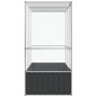 Pajarera de acero color plateado 210,5x107x212 m von , Füße und Vogelkäfige - Ref: Foro24-172582, Preis: 471,09 €, Rabatt: %