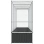Pajarera con extensión de acero color plateado 418,5x107x212 cm by , Feet and bird cages - Ref: Foro24-3214267, Price: 558,62...