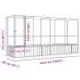 Pajarera con extensión de acero color plateado 418,5x107x212 cm by , Feet and bird cages - Ref: Foro24-3214267, Price: 558,62...