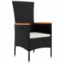 Set de comedor jardín 11 pzas con cojines ratán sintético negro de , Conjuntos de jardín - Ref: Foro24-3277529, Precio: 1,00 ...