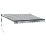 Toldo retráctil aluminio y tela gris antracita y blanco 3x2,5 m von , Markisen - Ref: Foro24-3216118, Preis: 296,30 €, Rabatt: %