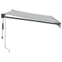 Toldo retráctil aluminio y tela gris antracita y blanco 3x2,5 m von , Markisen - Ref: Foro24-3216118, Preis: 296,30 €, Rabatt: %