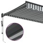 Toldo retráctil aluminio y tela gris antracita y blanco 3x2,5 m von , Markisen - Ref: Foro24-3216118, Preis: 296,30 €, Rabatt: %