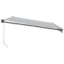 Toldo retráctil aluminio y tela gris antracita y blanco 4,5x3 m von , Markisen - Ref: Foro24-3216111, Preis: 313,77 €, Rabatt...