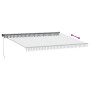 Toldo retráctil aluminio y tela gris antracita y blanco 4,5x3 m von , Markisen - Ref: Foro24-3216111, Preis: 313,77 €, Rabatt...