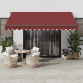 Toldo retráctil automático burdeos 400x300 cm by , Awnings - Ref: Foro24-3310188, Price: 376,32 €, Discount: %