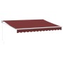 Toldo retráctil manual color burdeos 350x250 cm by , Awnings - Ref: Foro24-3215294, Price: 222,70 €, Discount: %