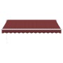 Toldo retráctil manual color burdeos 350x250 cm by , Awnings - Ref: Foro24-3215294, Price: 222,70 €, Discount: %