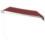 Toldo retráctil manual color burdeos 350x250 cm by , Awnings - Ref: Foro24-3215294, Price: 222,70 €, Discount: %