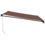 Toldo retráctil manual marrón 400x300 cm von , Markisen - Ref: Foro24-3215705, Preis: 246,31 €, Rabatt: %