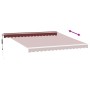 Toldo retráctil automático con luces LED burdeos 400x300 cm von , Markisen - Ref: Foro24-3214975, Preis: 620,25 €, Rabatt: %