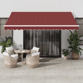 Toldo retráctil automático burdeos 400x300 cm by , Awnings - Ref: Foro24-3215305, Price: 431,90 €, Discount: %