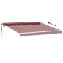 Toldo retráctil automático burdeos 400x300 cm by , Awnings - Ref: Foro24-3215305, Price: 431,90 €, Discount: %